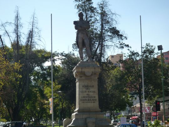 Statue du librateur Simon Bolivar sur le Prado