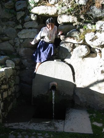 Fontaine qui alimente le Bao del Inca