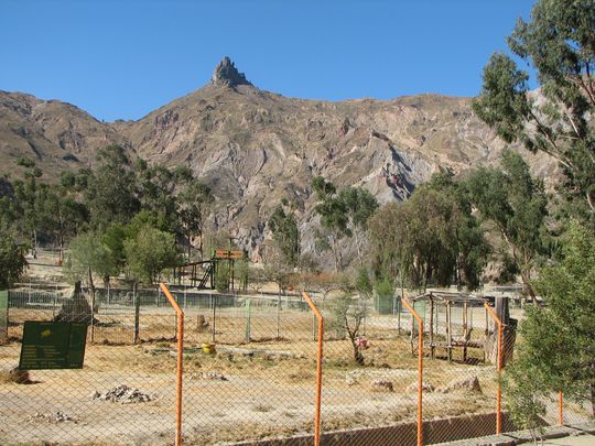 View of Muela del Diablo from the zoo