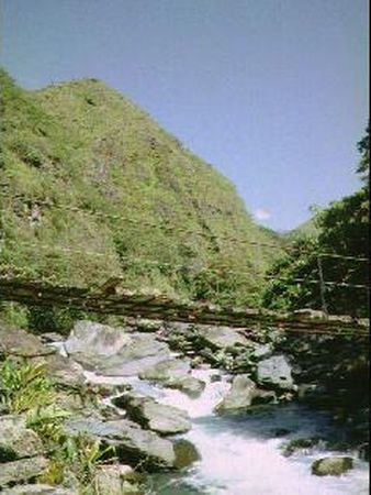 Puente colgante en Kahua