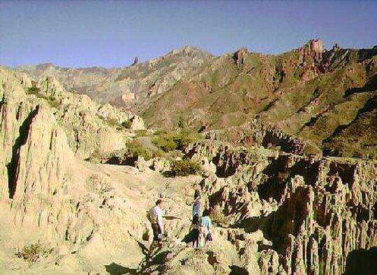 Labyrinte de chemines et canyons