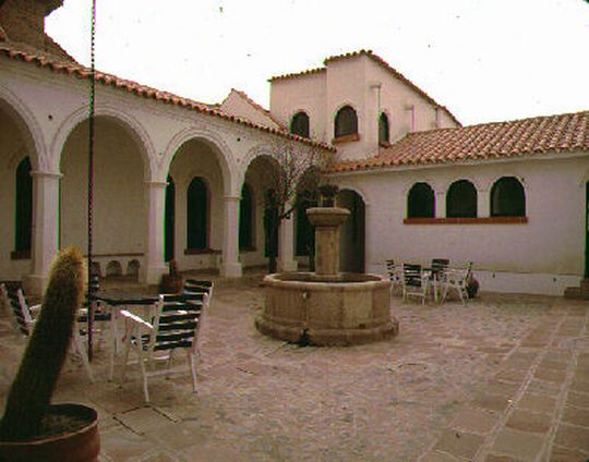 Patio of the Colonial hotel