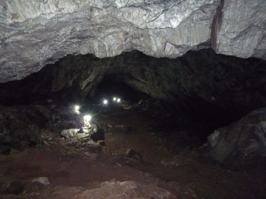 Large room in the cave