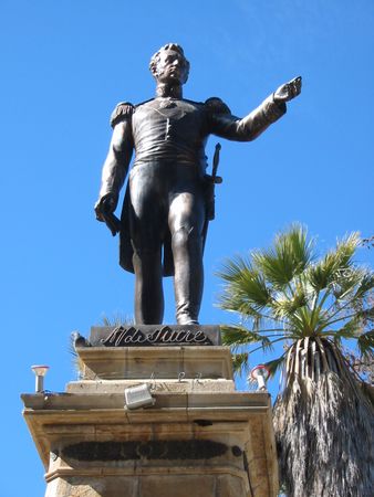 Statue of Marshall Sucre on Plaza 25 de Mayo