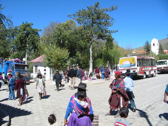 Plaza central de Tarabuco