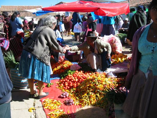 Mercado de frutas y legumbres